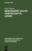 Besondere Volkswirtschaftslehre