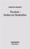 Peccatum - Studien Zur Sundenlehre