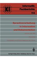 Sprachverarbeitung in Information Und Dokumentation