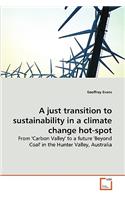 just transition to sustainability in a climate change hot-spot