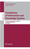 Foundations of Information and Knowledge Systems