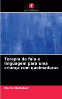 Terapia da fala e linguagem para uma criança com queimaduras