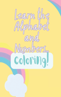 Learn the alphabet and numbers...coloring!: Drawings and RIddles for learning