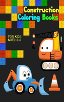 Construction Coloring Books for Kids Ages 2-4