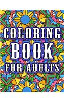 Coloring Book For Adults: Relaxing Coloring Books For Adult, Mandala Coloring Book