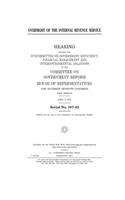 Oversight of the Internal Revenue Service