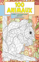 Livres à colorier pour adultes - Niveau facile - 100 animaux