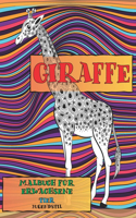 Malbuch für Erwachsene - Jugendstil - Tier - Giraffe