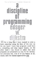 A Discipline of Programming