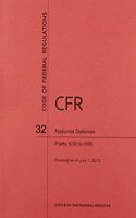 Code of Federal Regulations, Title 32, National Defense, PT. 630-699, Revised as of July 1, 2013
