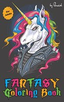 Fantasy coloring book for adults: An adult coloring book with mystical animals: phoenix, unicorn, dragons, mermaids, vampires and more - Dragon coloring book for adults - Fairy color