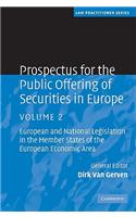 Prospectus for the Public Offering of Securities in Europe