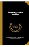 Macaulay's Essay on Addision