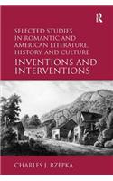 Selected Studies in Romantic and American Literature, History, and Culture