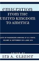 Emigration from the United Kingdom to America