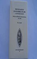 Printed Maps of Lincolnshire, 1576-1900: A Carto-Bibliography with an Appendix on Road-Books, 1675-1900