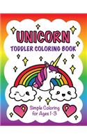 Unicorn Toddler Coloring Book