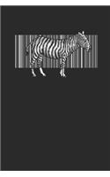 Zebra Barcode: Zebras Notebook, Dotted Bullet (6 x 9 - 120 pages) Animal Themed Notebook for Daily Journal, Diary, and Gift