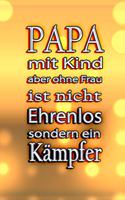 PAPA mit Kind aber ohne Frau IST NICHT EHRENLOS sondern ein KÄMPFER!: blanko Buch mit 120 Seiten - 6x9 Zoll - Malbuch, Malheft, Tagebuch, Notizbuch, Schulheft uvm.