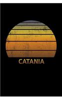 Catania: Wide Ruled Notebook Paper For Work, Home Or School. Vintage Sunset Note Pad Journal For Family Vacations. Travel Diary Log Book For Adults & Kids Wi