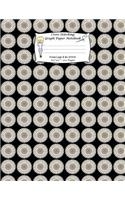 Cross Stitching Graph Paper Notebook: A Cross Stitch Pattern Designer's Large Size. Cross Legs And Go Stitch. Hawaiian Style Abstract Art Pattern Cover.