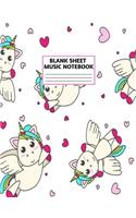 Blank Sheet Music Notebook