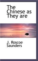 The Chinese as They Are