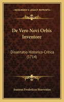 De Vero Novi Orbis Inventore