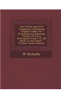 The Cotton Spinner's Companion