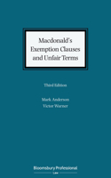 Macdonald's Exemption Clauses and Unfair Terms