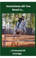 Sometimes All You Need Is: Novelty Line Notebook / Journal College Rule Line, A Perfect Gift Item (6 x 9 inches) For Horse Lovers .