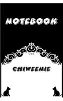 Chiweenie Notebook: Black and White notebook, Decorative Journal for Chiweenie Lover: Notebook /Journal Gift, Black and White,100 pages, 6x9, Soft cover, Mate Finish