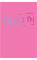 void: vaporwave aesthetic 6" x 9" journal, bullet journal, notebook or diary, dotted grid blank 120 pages