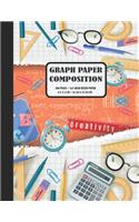 Graph Paper Composition: Quad Ruled 5 squares per inch: Math and Science Composition Notebook for Students (Notebooks For Students)