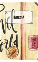 Burma: Ruled Travel Diary Notebook or Journey Journal - Lined Trip Pocketbook for Men and Women with Lines