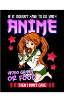 If It Doesn't Have To Do With Anime Video Games Or Food Then I Don't Care
