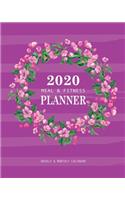 2020 Meal & Fitness Planner: and Calendar - 2020 Health Tracker - Keep All Appointments In One Place - Plenty Of Space For Each Day, 12 Months, 52 Weeks - Monday to Sunday - Big