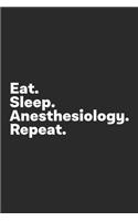 Eat Sleep Anesthesiology Repeat