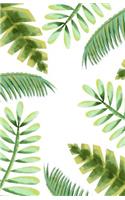 Bullet Journal: Tropical Exotic Plants Notebook, Dotted Grid, (5.5 x 8.5)