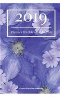 2019 Planner Weekly and Monthly: Weekly Calendar and Notes 2019 Professional Planner 6x9 Task Planner and Organizer