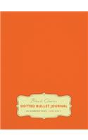 Large 8.5 x 11 Dotted Bullet Journal (Orange #19) Hardcover - 245 Numbered Pages