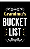 Grandma's Bucket List: Journal and Notebook with Guided Prompts for Tracking Adventures Experiences and Life Goals