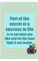 Part of the Secret of a Success in Life Is to Eat What You Like and Let the Food Fight It Out Inside.
