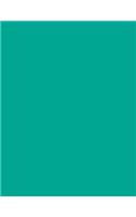 Persian Green 101 - Graph Notebook: 101 Pages, 8.5 x 11, Medium Ruled, Journal, Soft Cover