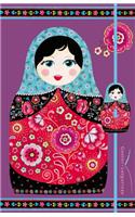 Carnet Elastique Avec Bijou Matriochka Titre 2 (Tp)