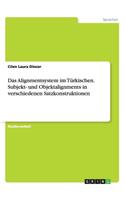 Alignmentsystem im Türkischen. Subjekt- und Objektalignments in verschiedenen Satzkonstruktionen