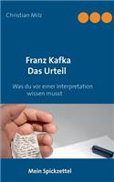 Mein Spickzettel Franz Kafka Das Urteil
