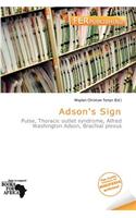 Adson's Sign: (English)