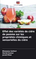 Effet des variétés de cidre de pomme sur les propriétés chimiques et sensorielles du cidre