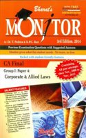 Monitor For Ca Final, Group I, Paper 4: Corporate & Allied Laws